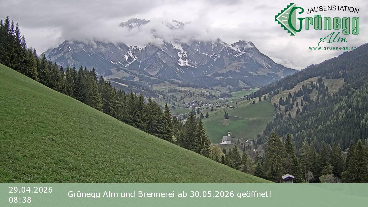 Archiv Foto Webcam Dienten: Ausblick Grünegg Alm