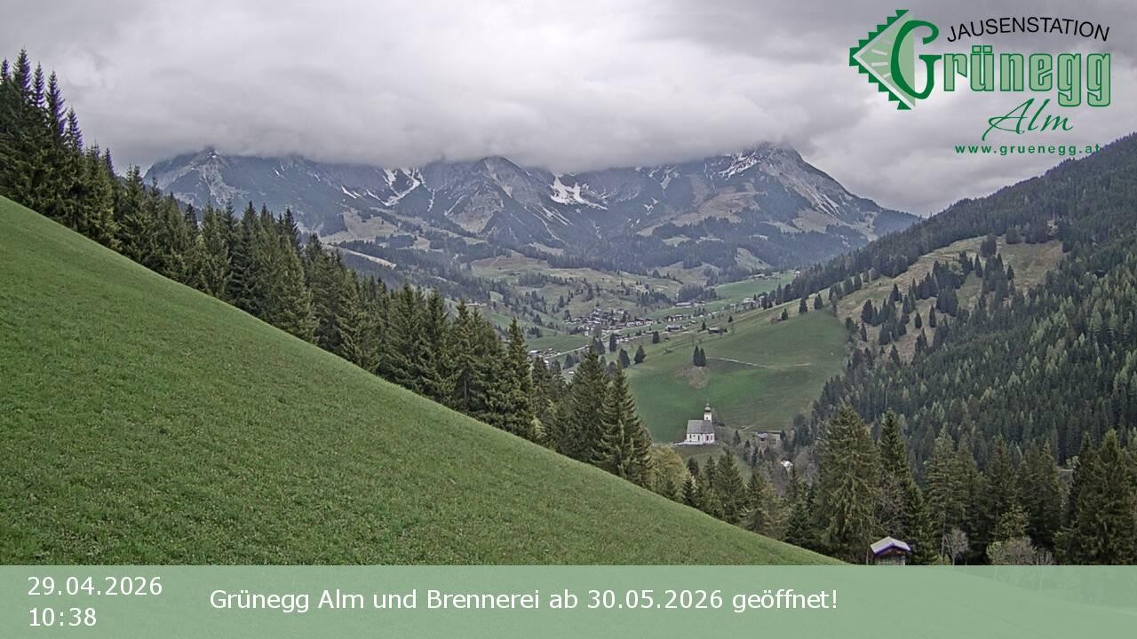 Archiv Foto Webcam Dienten: Ausblick Grünegg Alm
