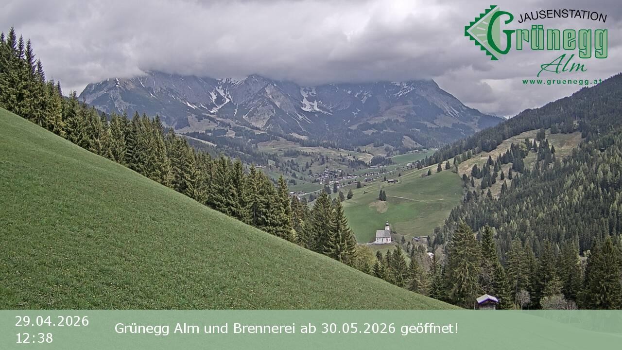 Archiv Foto Webcam Dienten: Ausblick Grünegg Alm