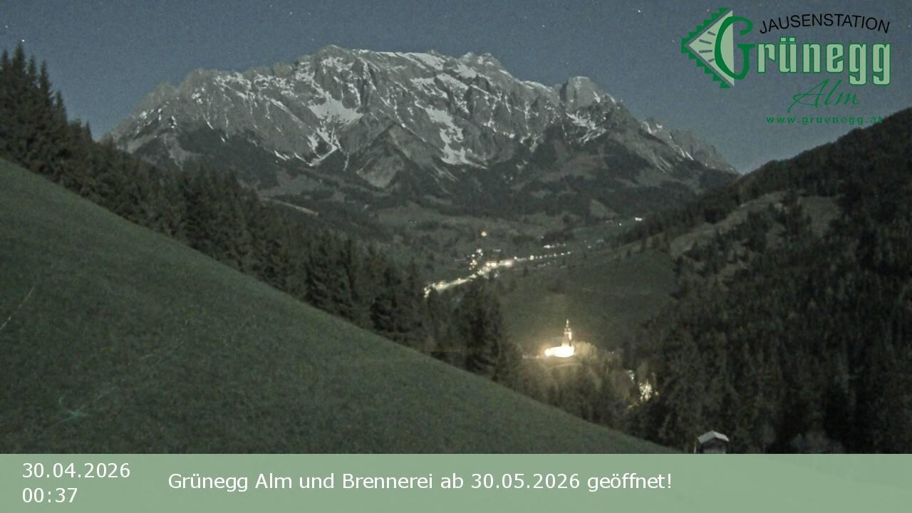 Archived image Webcam Dienten - View Grünegg Alm