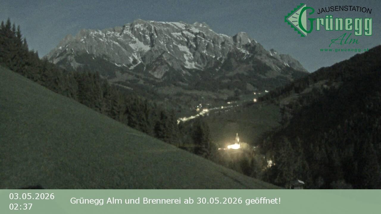 Archived image Webcam Dienten - View Grünegg Alm