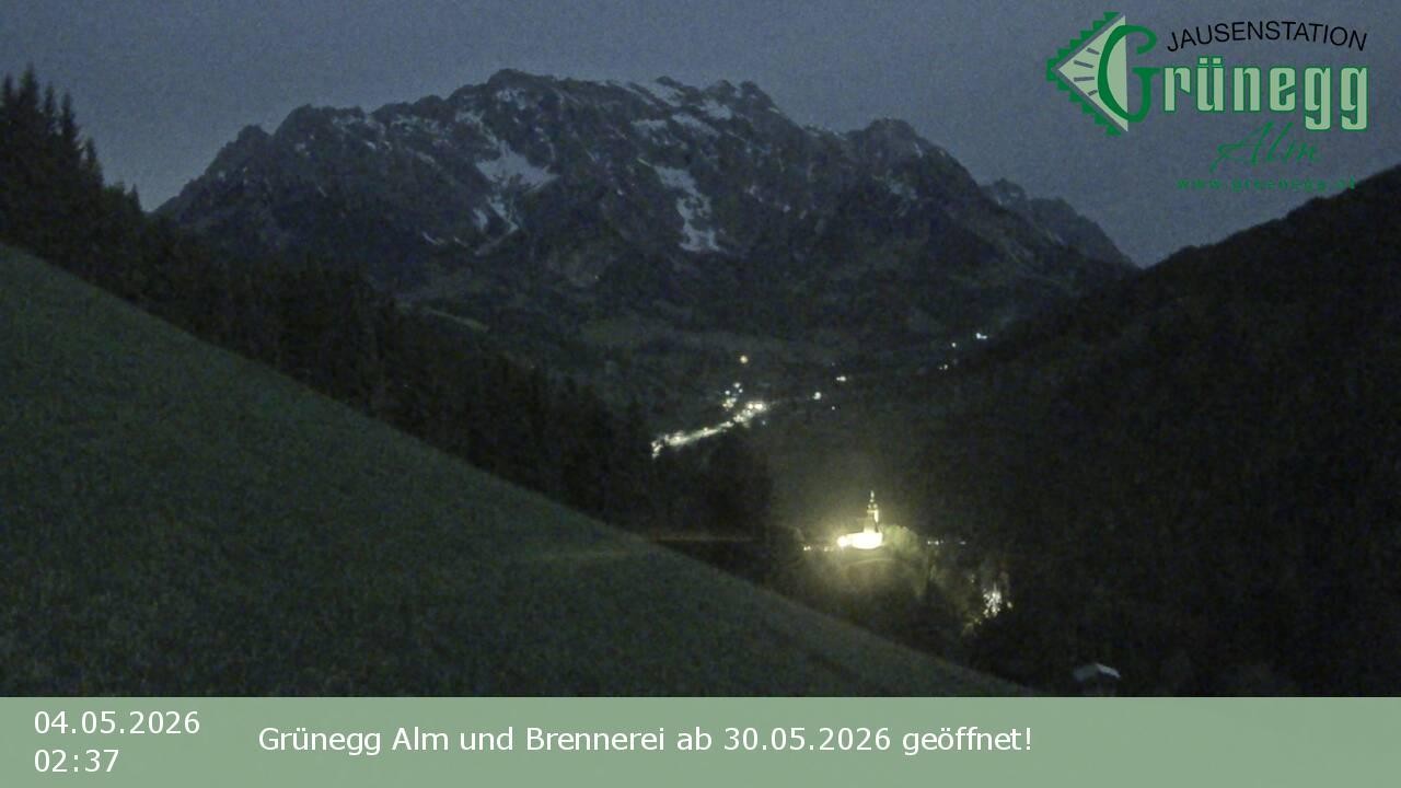 Archiv Foto Webcam Dienten: Ausblick Grünegg Alm