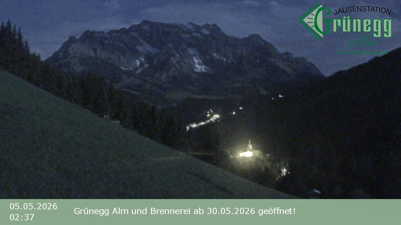 Archiv Foto Webcam Dienten: Ausblick Grünegg Alm