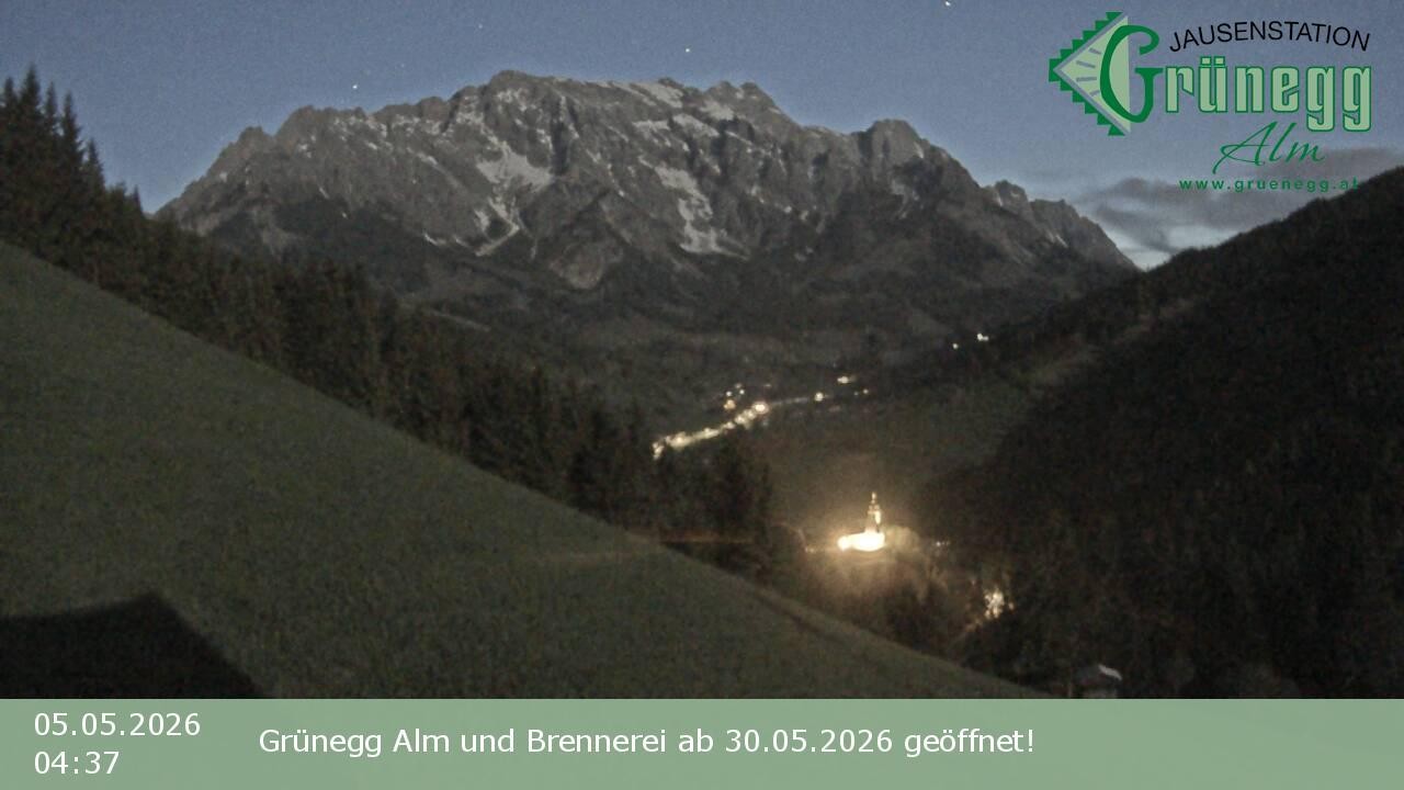 Archiv Foto Webcam Dienten: Ausblick Grünegg Alm