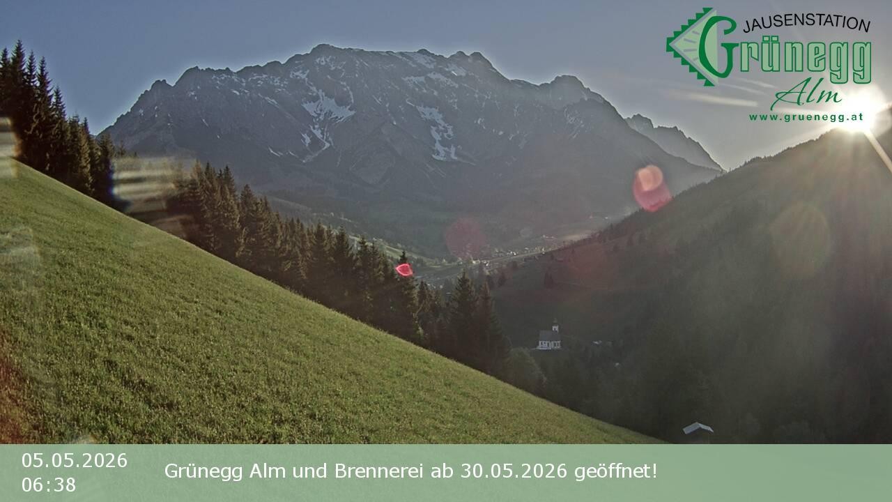 Archiv Foto Webcam Dienten: Ausblick Grünegg Alm