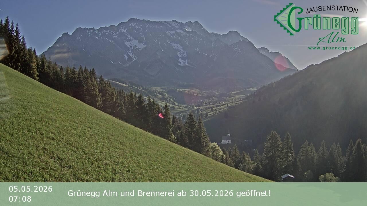 Archiv Foto Webcam Dienten: Ausblick Grünegg Alm