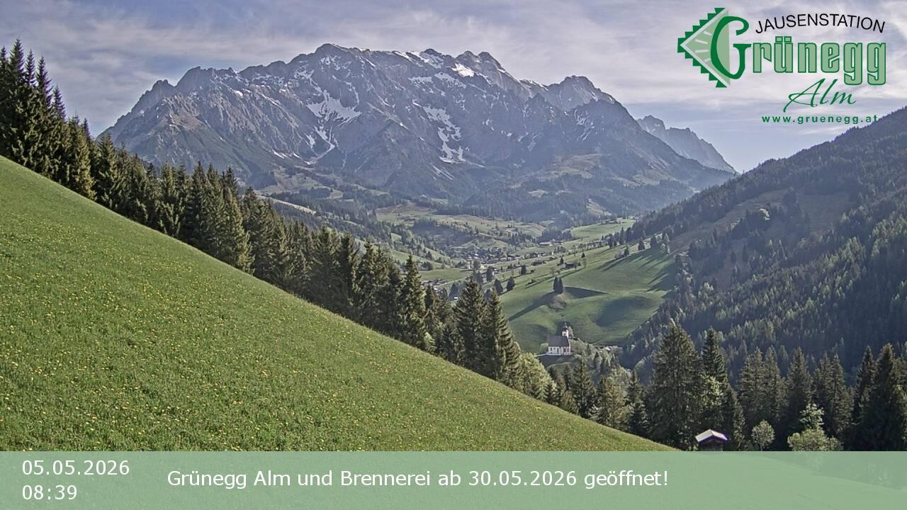 Archiv Foto Webcam Dienten: Ausblick Grünegg Alm