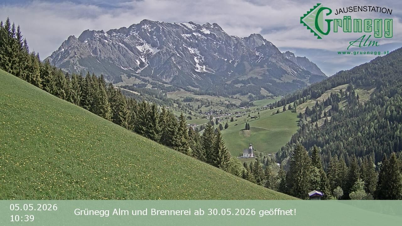 Archiv Foto Webcam Dienten: Ausblick Grünegg Alm