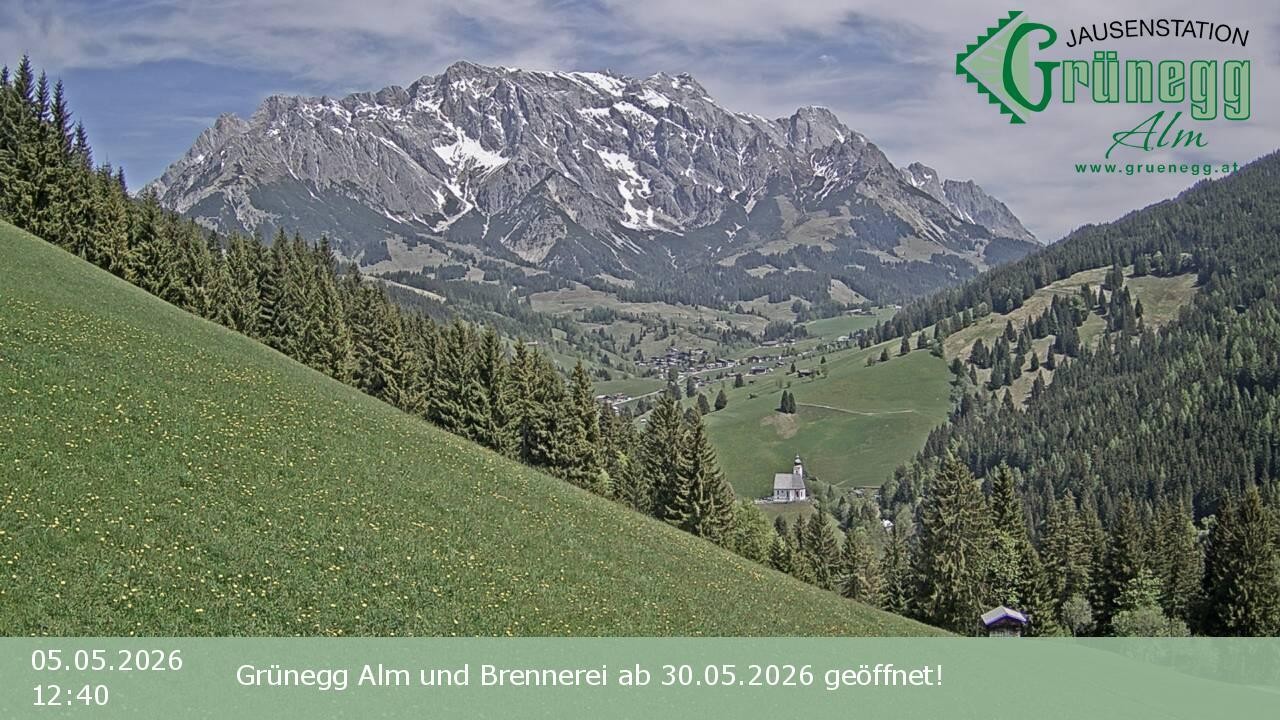 Archiv Foto Webcam Dienten: Ausblick Grünegg Alm