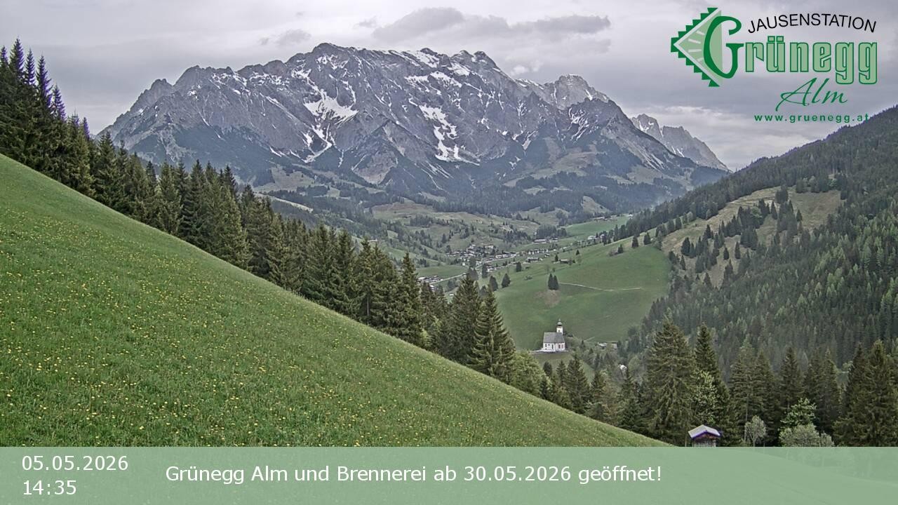 Archiv Foto Webcam Dienten: Ausblick Grünegg Alm
