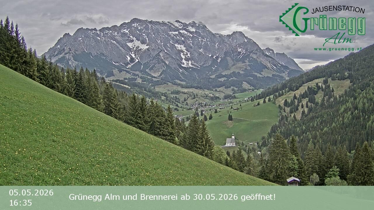 Archiv Foto Webcam Dienten: Ausblick Grünegg Alm