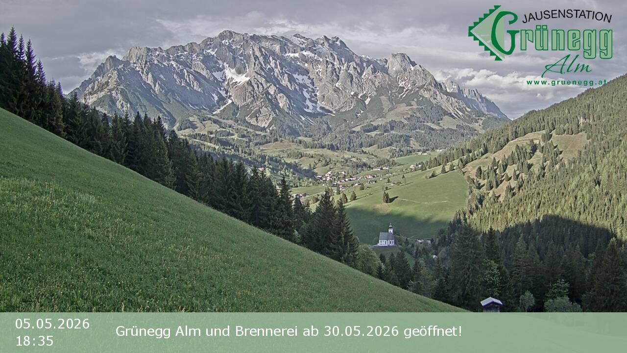 Archiv Foto Webcam Dienten: Ausblick Grünegg Alm