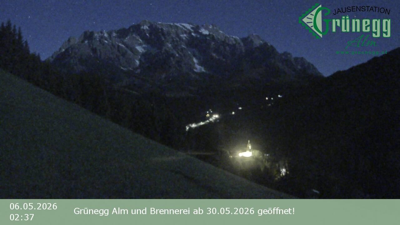 Archiv Foto Webcam Dienten: Ausblick Grünegg Alm