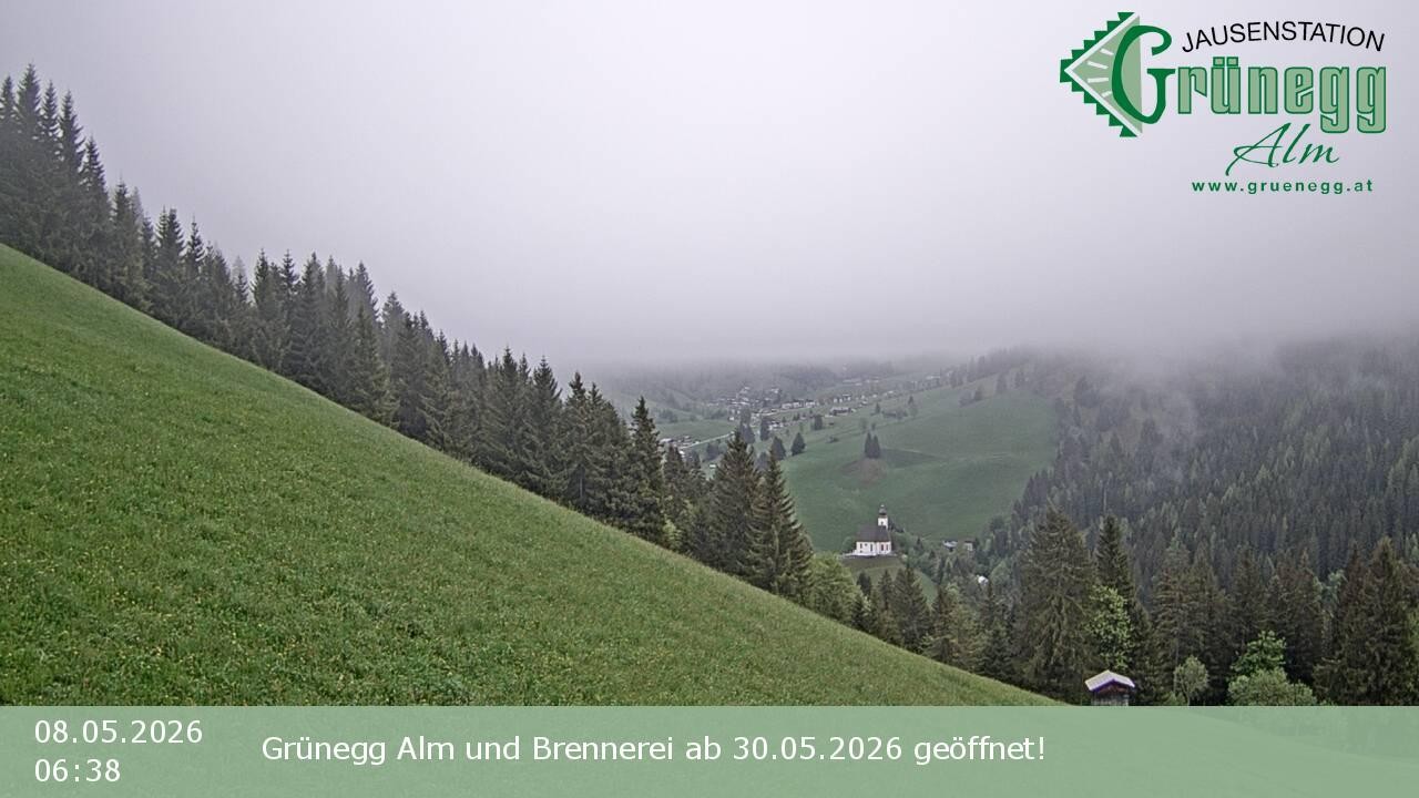 Archiv Foto Webcam Dienten: Ausblick Grünegg Alm