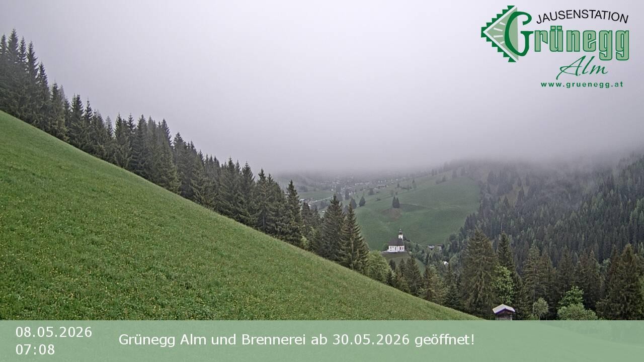 Archiv Foto Webcam Dienten: Ausblick Grünegg Alm