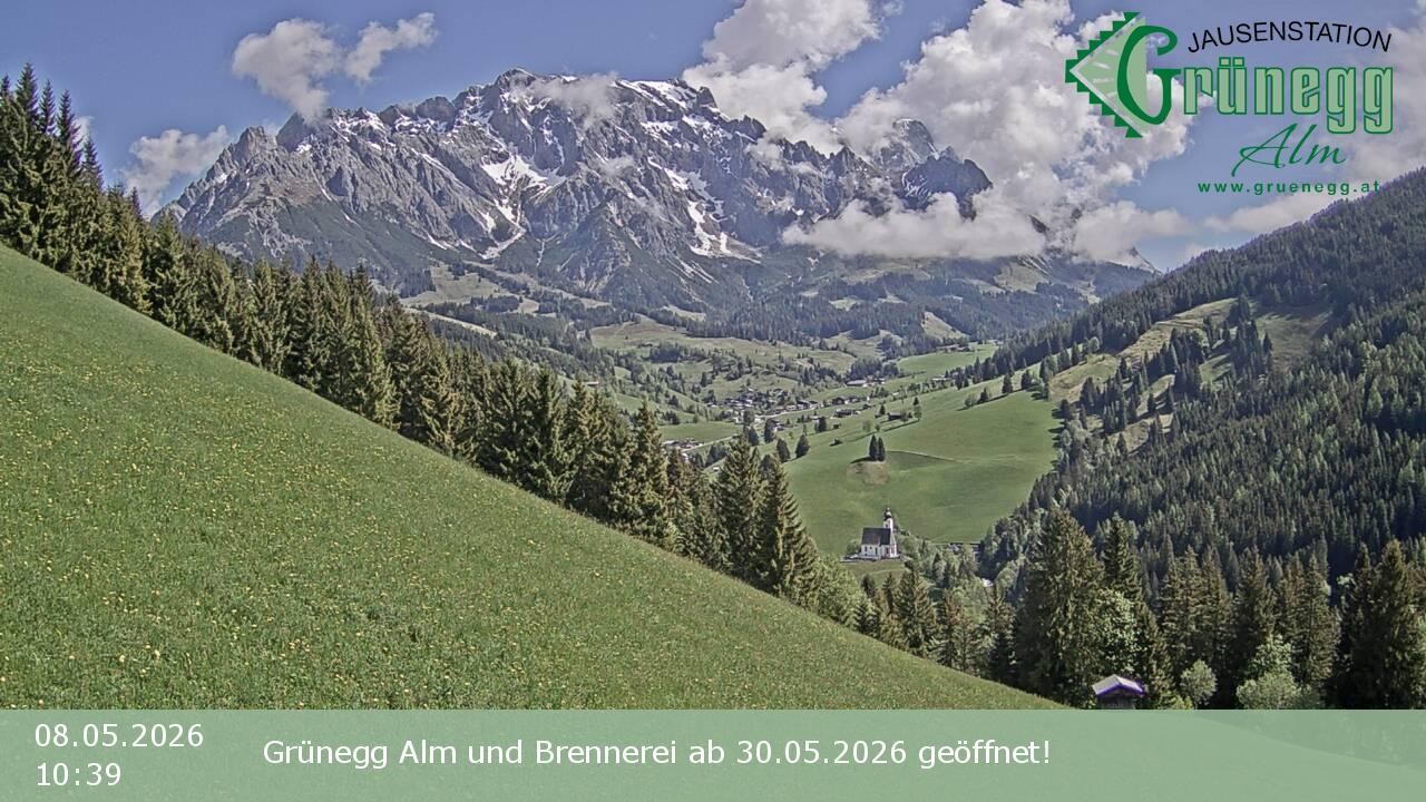 Archiv Foto Webcam Dienten: Ausblick Grünegg Alm