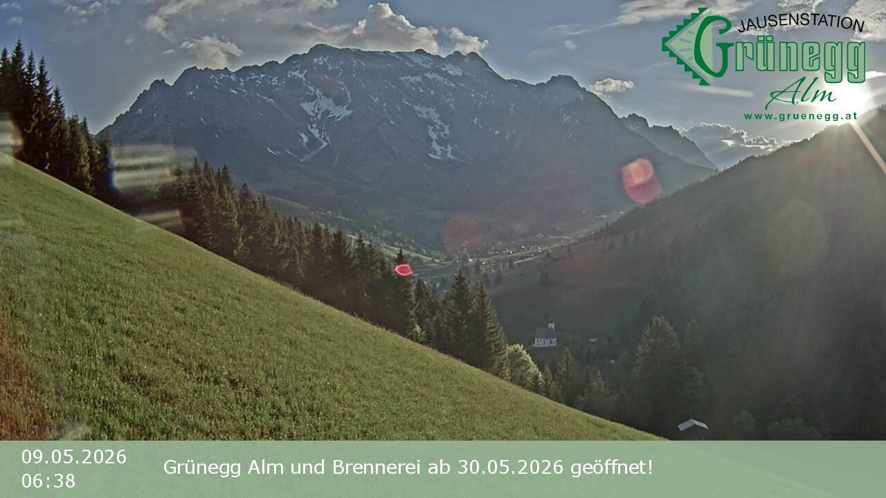 Archiv Foto Webcam Dienten: Ausblick Grünegg Alm