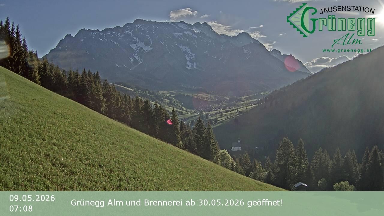 Archiv Foto Webcam Dienten: Ausblick Grünegg Alm