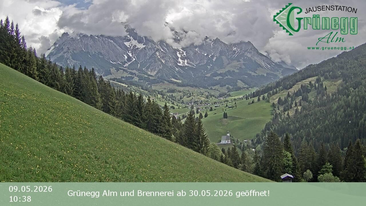 Archiv Foto Webcam Dienten: Ausblick Grünegg Alm
