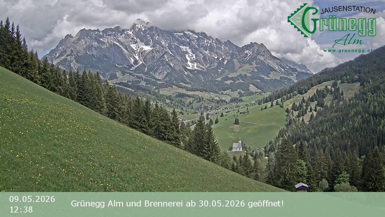 Archiv Foto Webcam Dienten: Ausblick Grünegg Alm