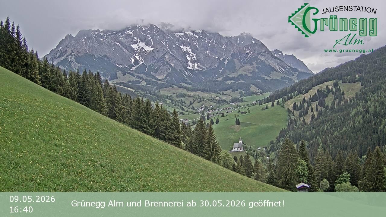 Archiv Foto Webcam Dienten: Ausblick Grünegg Alm