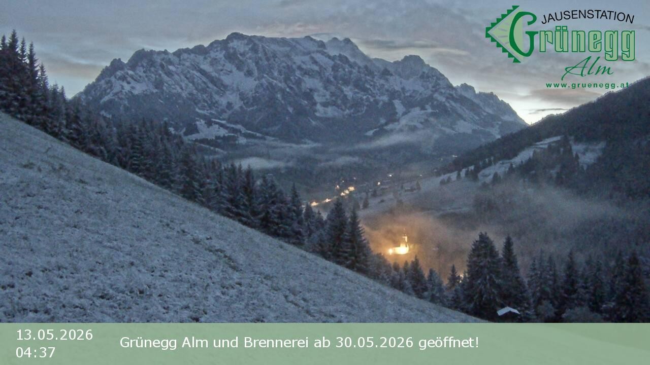 Archiv Foto Webcam Dienten: Ausblick Grünegg Alm