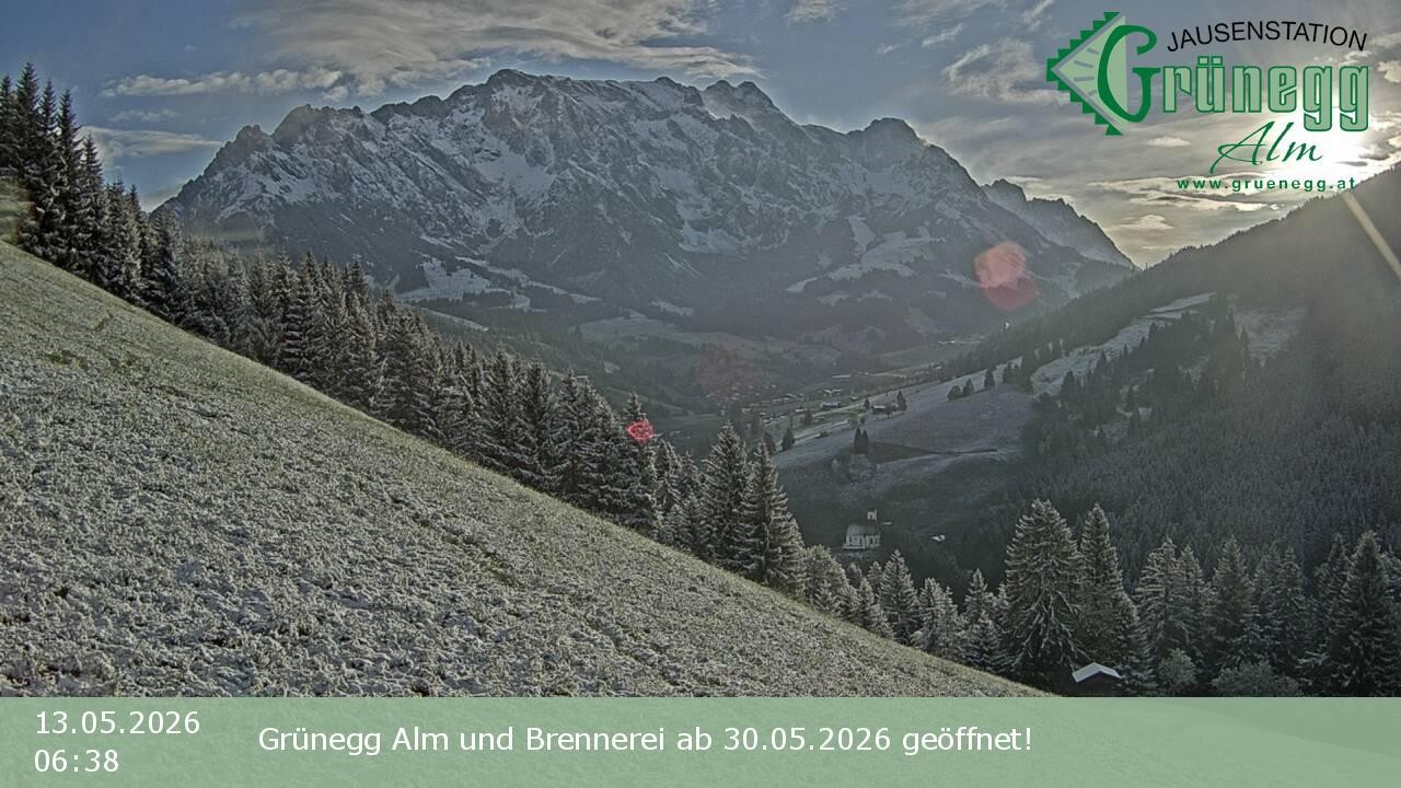 Archiv Foto Webcam Dienten: Ausblick Grünegg Alm