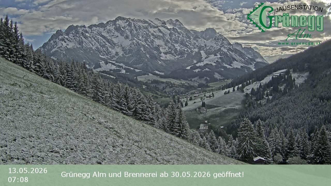 Archiv Foto Webcam Dienten: Ausblick Grünegg Alm