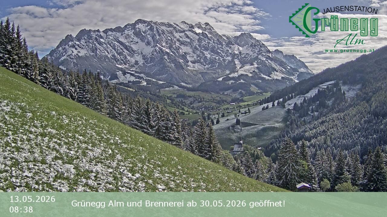 Archiv Foto Webcam Dienten: Ausblick Grünegg Alm