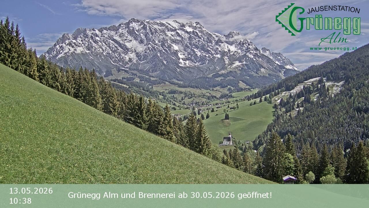 Archiv Foto Webcam Dienten: Ausblick Grünegg Alm
