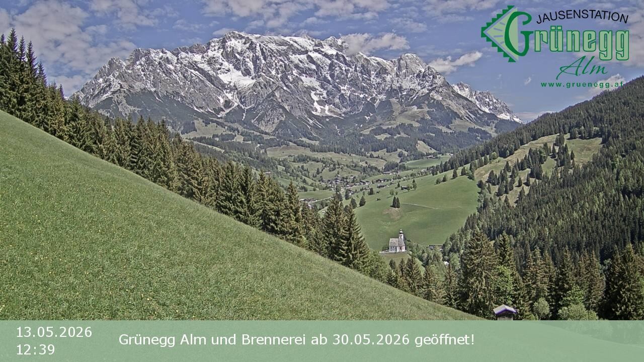 Archiv Foto Webcam Dienten: Ausblick Grünegg Alm