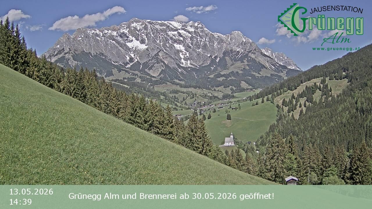 Archiv Foto Webcam Dienten: Ausblick Grünegg Alm