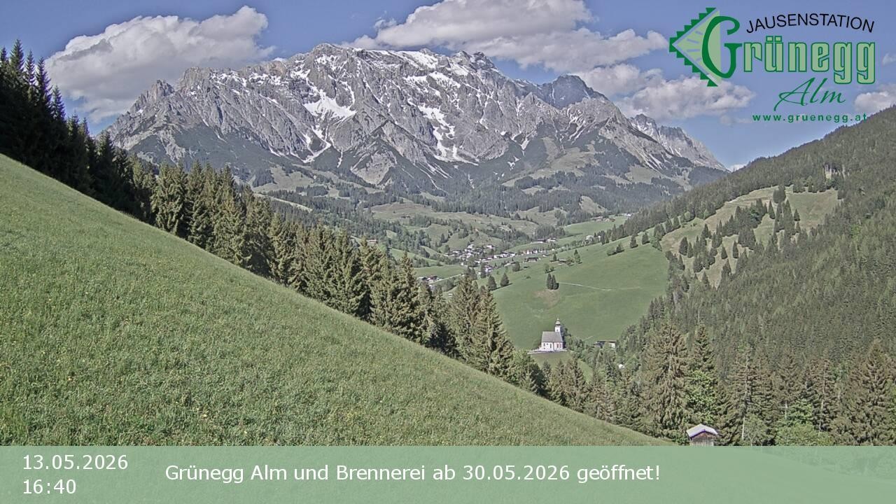 Archiv Foto Webcam Dienten: Ausblick Grünegg Alm