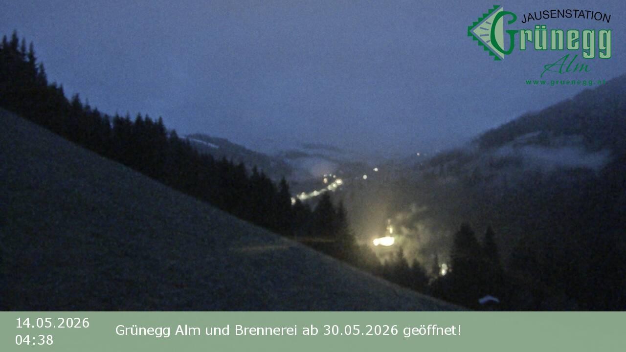 Archiv Foto Webcam Dienten: Ausblick Grünegg Alm