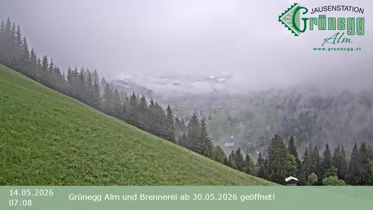 Archiv Foto Webcam Dienten: Ausblick Grünegg Alm