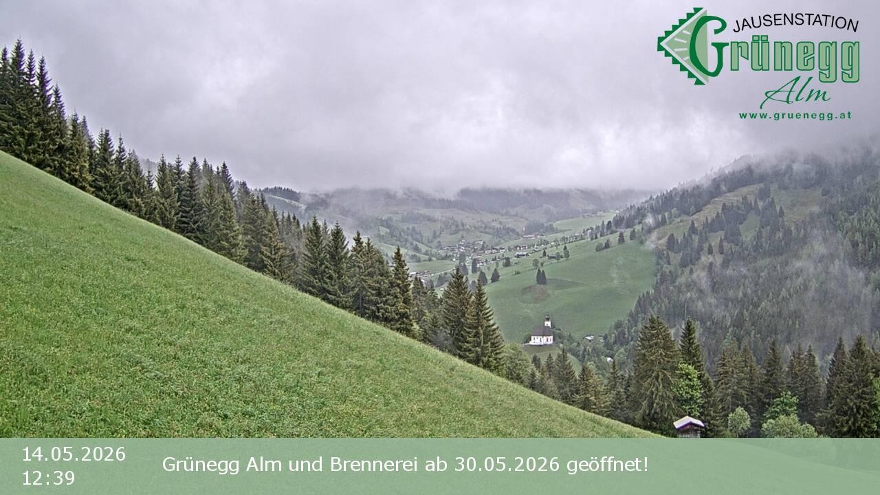 Archiv Foto Webcam Dienten: Ausblick Grünegg Alm