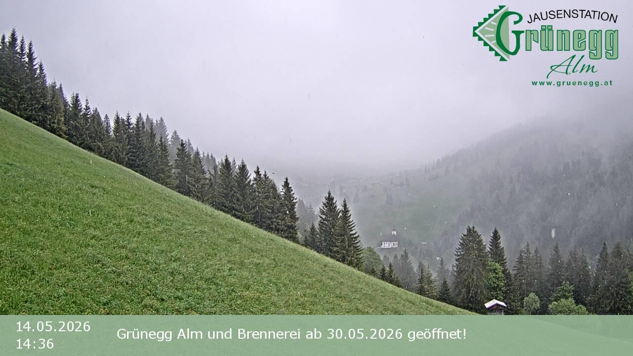 Archiv Foto Webcam Dienten: Ausblick Grünegg Alm