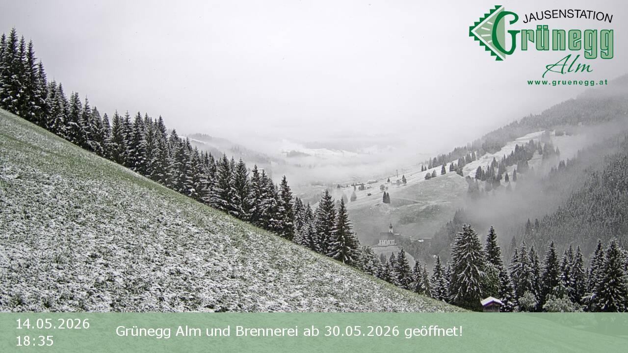 Archiv Foto Webcam Dienten: Ausblick Grünegg Alm