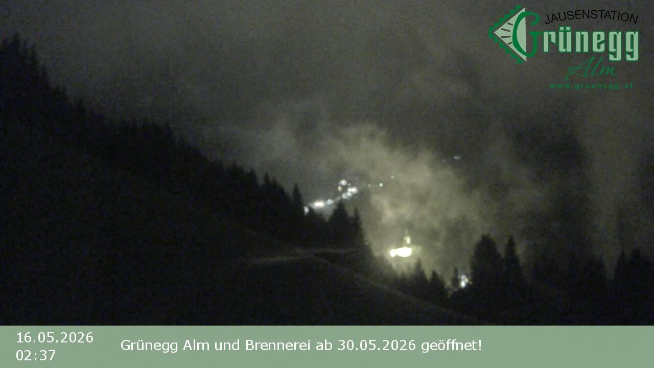 Archived image Webcam Dienten - View Grünegg Alm