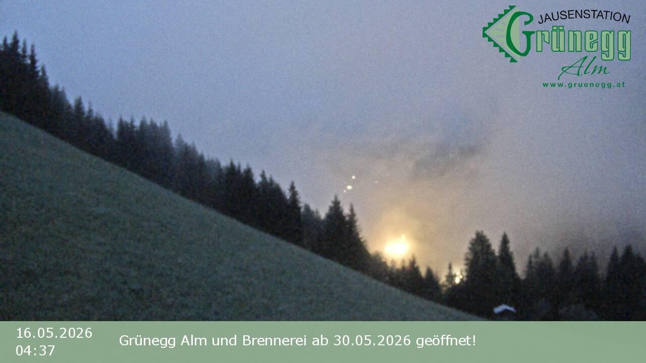 Archived image Webcam Dienten - View Grünegg Alm
