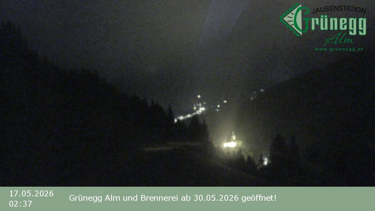 Archived image Webcam Dienten - View Grünegg Alm