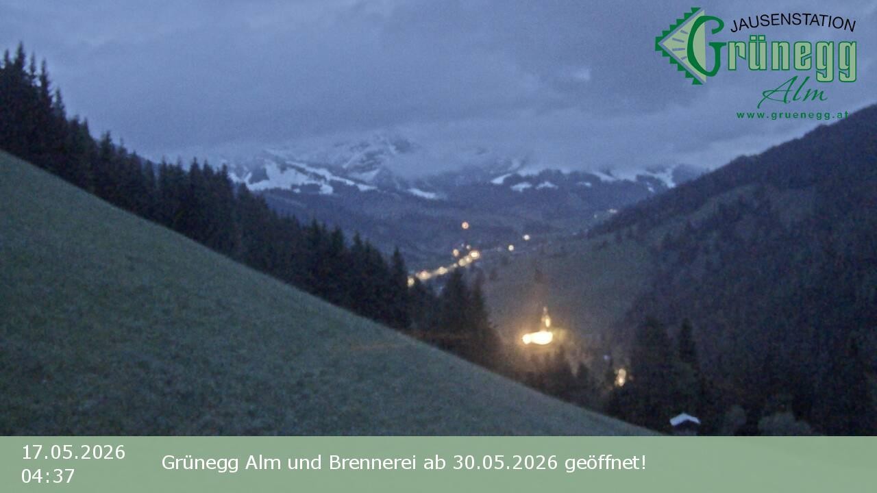 Archived image Webcam Dienten - View Grünegg Alm