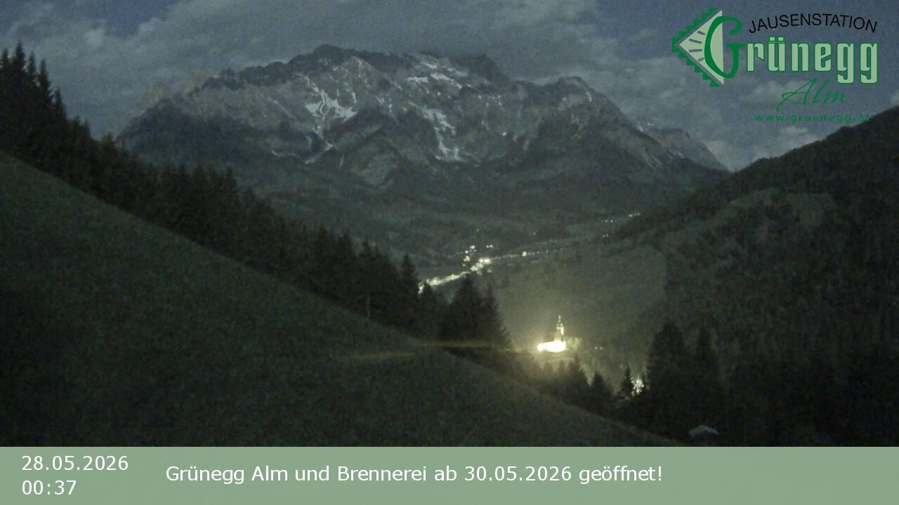 Archived image Webcam Dienten - View Grünegg Alm