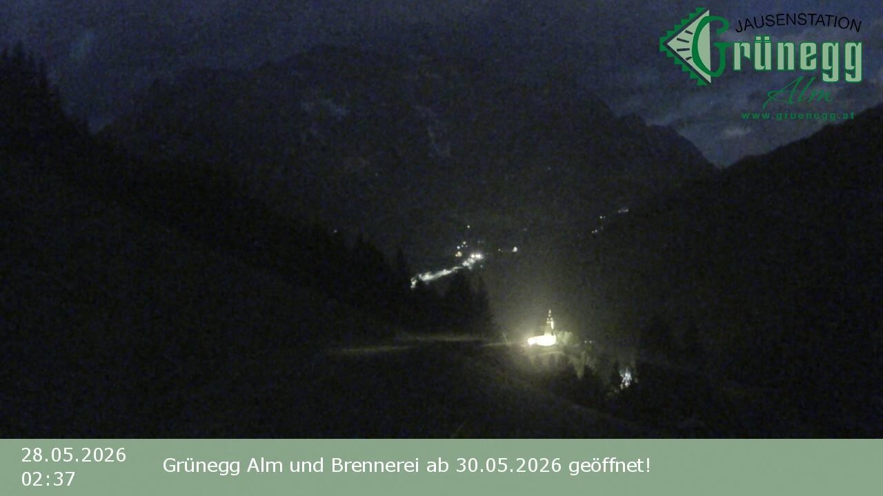 Archived image Webcam Dienten - View Grünegg Alm