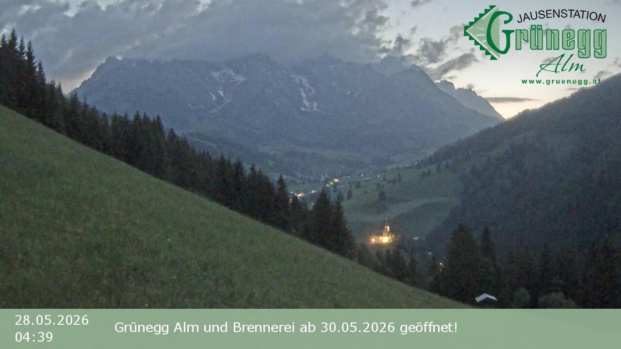 Archived image Webcam Dienten - View Grünegg Alm
