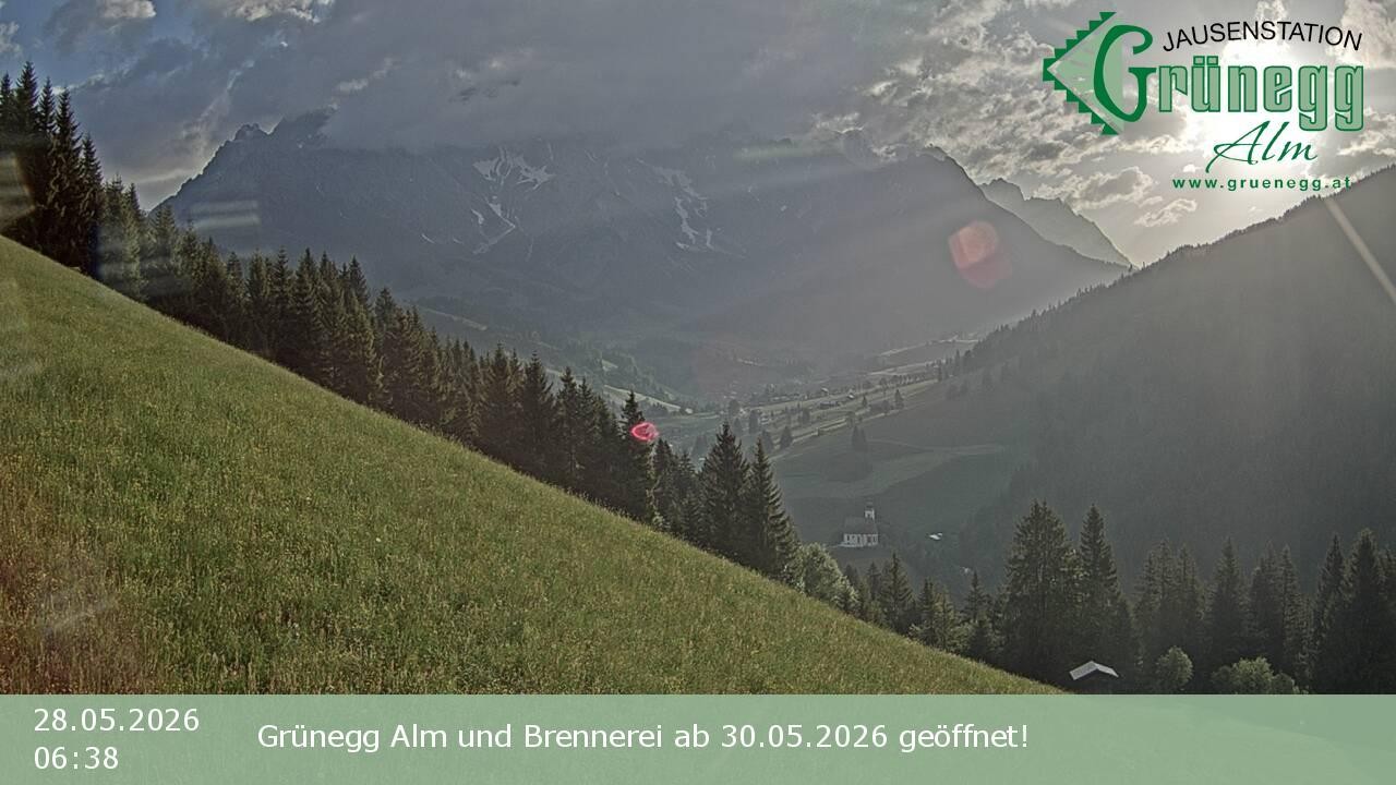 Archiv Foto Webcam Dienten: Ausblick Grünegg Alm