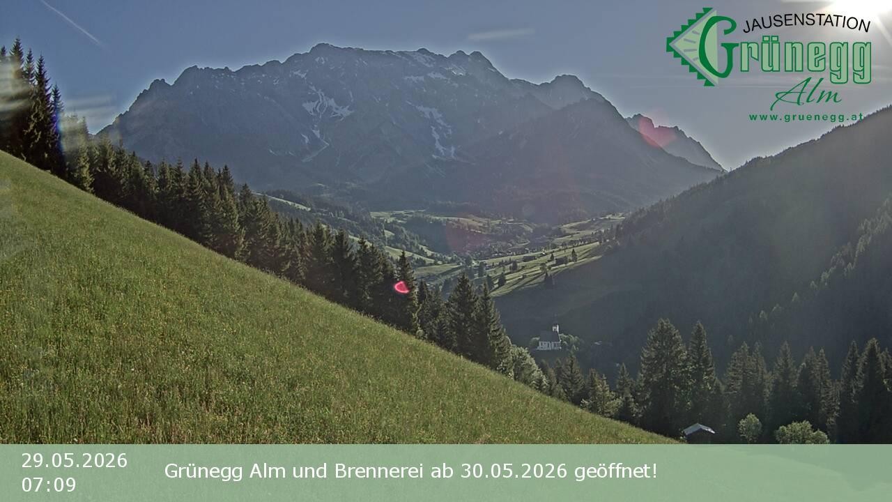 Archived image Webcam Dienten - View Grünegg Alm