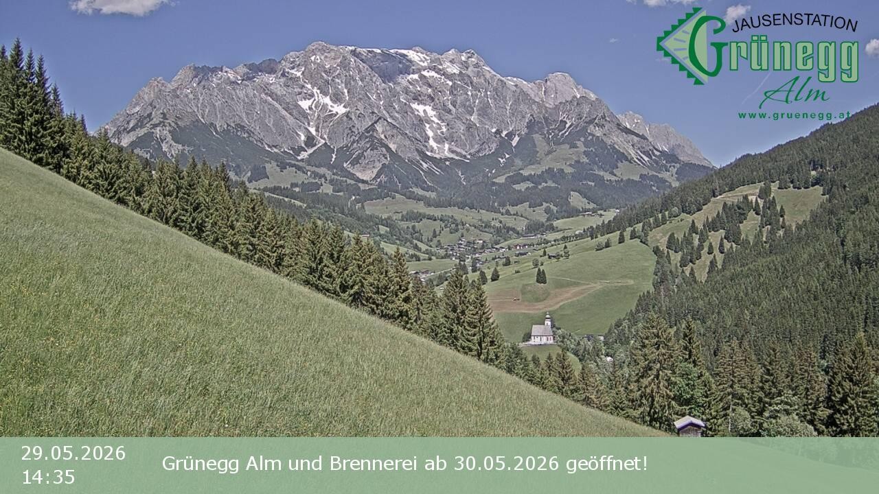 Archived image Webcam Dienten - View Grünegg Alm