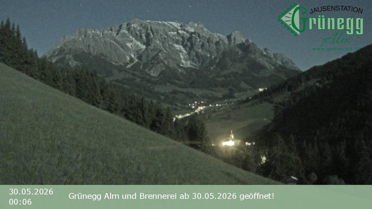 Archiv Foto Webcam Dienten: Ausblick Grünegg Alm