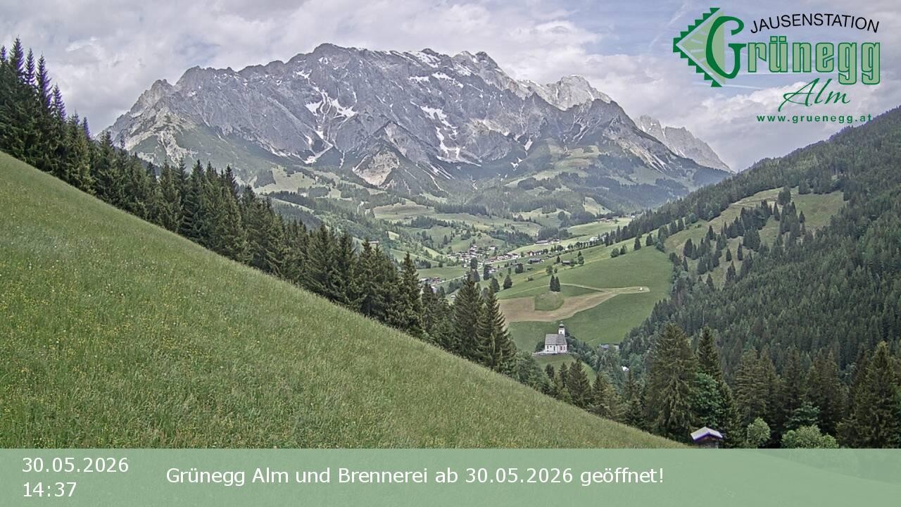 Archived image Webcam Dienten - View Grünegg Alm